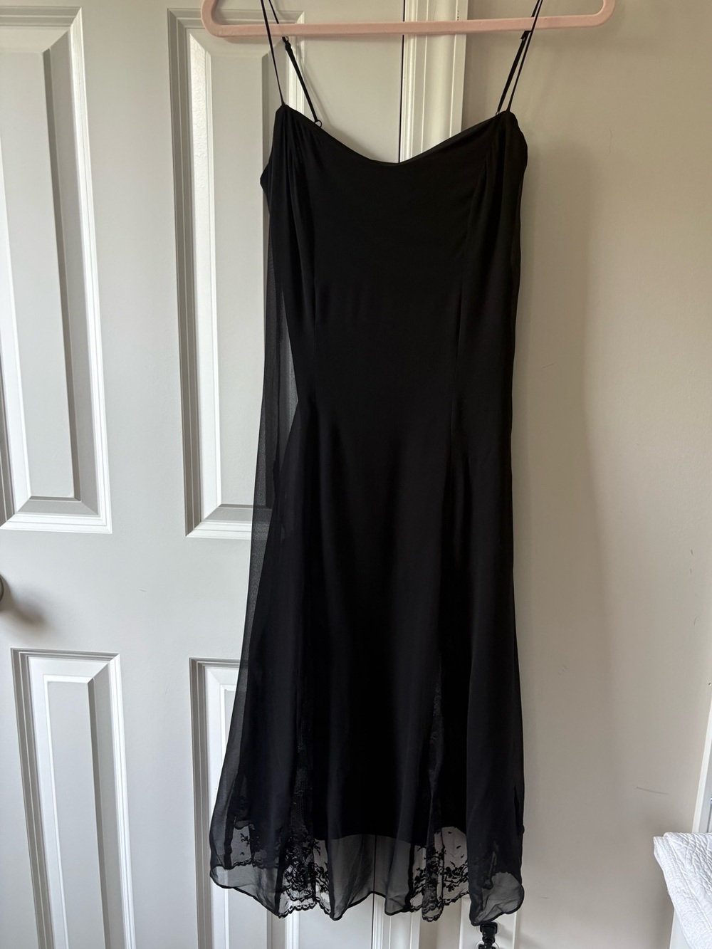 Betsey Johnson Black Silk Dress Vintage Made in USA - Picture 11 of 13